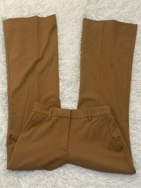 Banana Republic Bootcut Sculpted Stretch Trouser Pant Camel color XS Petite